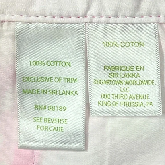 Lilly Pulitzer EC Buttercup vibrant pink & white elephant print scalloped hem. - Picture 3 of 4